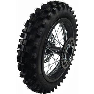 CLEO 80/100-12 Rear Wheel Rim Tire Assembly for 50cc-125cc Dirt Bike taotao TTR SSR CRF Apollo 15mm axle includes 190mm brake disc and 41T sprocket