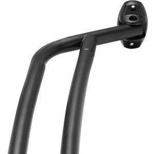 YunNephele Shower Curtain Rod, Double Curved Curtain Rod for Bathromm, Adjustable 45" to 72",Matt Black