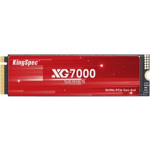 KingSpec XG7000 2TB NVMe SSD PCIe 4.0-7400MB/s Read Speed, 3D TLC NAND M.2 2280 Internal SSD, Compatible with Gaming PC, Laptop, PS5 Console