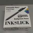 108 Pack Black Pens - Bulk Pens 1.0mm Medium Point Ballpoint Pens Smooth Writing No Bleed Retractable Black Ink Pen (Green)