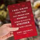 2 x Valentines Day Gifts for Him, Valentines Day Card Gift for Husband Men, Funny Valentine's Day Card for Him, Mens Valentines Day Gifts (QQ-146)