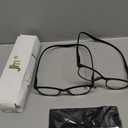 JM 2 Pack Magnetic Reading Glasses for Men Women, Hang Neck Blue Light Blocking Computer Readers Black & Tortoise +2.5