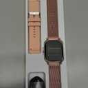 Smart Watch for Women Men, 1.85"HD Fitness Tracker (Answer/ Make Call/ Messages), 130+ Sport Modes with 24/ 7 Heart Rate/ Sleep Monitor/ Pedometer, IP68 Waterproof, Smartwatche for Android&iOS (Rose Gold)