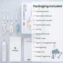 Bobopal Dog Tooth Brushing Kit,3-in-1 Dog Teeth Cleaning Tools,Ultrasonic Electric Toothbrush & Plaque Remover for Dogs with Water Flosser for Teeth,2 Modes & 3 Intensity Levels,IPX7,1100mAh Battery