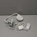 Glocusent 5W 36 LED Reading Clip on Light for Bed, Eye Caring Bed Lamp, 3 Colors & 5 Brightness Levels for Headboard with Adapter, Perfect for Reading, Working & Studying (White)