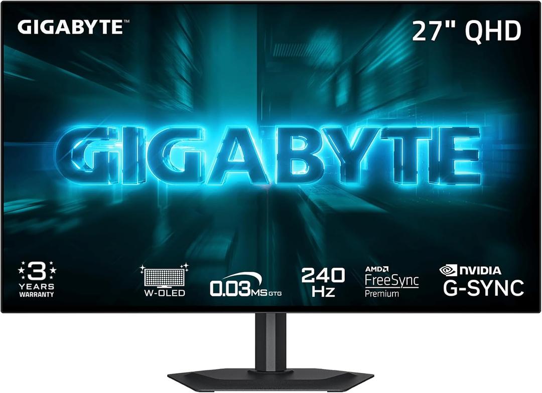 GIGABYTE GO27Q24G 27" W-OLED 240Hz QHD Gaming Monitor