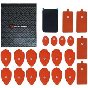 NEOCARBON Reusable Electrode Pads for TENS Unit, 20 Replacement Premium Pads