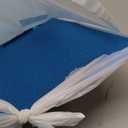 Foldable Acrylic Full Length Mirror with Handle, Blue, Tri-Fold