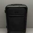 LOVEVOOK Carry On Luggage 22x14x9 Airline Approved with Detachable Pouch, 21 Inch Hard side Suitcases with Spinner Wheels, Lightweight Carry-on Luggage with TSA Lock for Women Men, 2PCS, Black