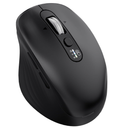 INFINMIND Wireless Bluetooth Mouse, Multi Device (BT1/BT2 + 2.4G USB) Mouse for Laptop, iPad & Mac, 4Way Scroll with Side Buttons, Silent Click Ergonomic Offce Mouse, Adjustable DPI