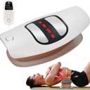 IeBilif Electric Lumbar Traction Device, Back Stretcher for Lower Back, 3 Heating Levels and Vibration Lumbar Traction Massager (White)