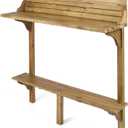 Christopher Knight Home Caribbean Outdoor Acacia Wood Balcony Bar Table, Natural Stained