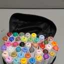 Caliart Art Markers, 41 Colors Alcohol Based Markers Pen Set Colored Dual Tip Fine & Chisel Permanent for Coloring Book Drawing Illustration Sketch, Christmas Gifts for Teen Girls Boys Kids Adults