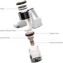 Amazon Basics Cordless Vacuum Cleaner for Carpet and Hardwood, Lightweight (5 lbs), White