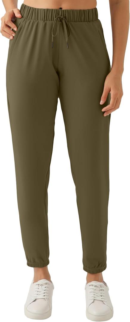 Rrosseyz Women Lightweight Joggers Pants with Pockets (Green, M)