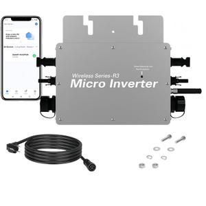 700 W microinverter Solar with 3 m Data Cable, Grid tie Inverter, Micro inverters for Solar Panels Ideal for Small Home Solar Power System