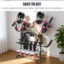 Hockey Gear Drying Rack - Heavy-Duty Metal Ice Hockey Equipment Dryer Stand with Hanging Clips for Fast Drying & Odor Prevention