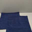 Throw Pillow Covers Decorative 18 X 18 Inches Pack of 2 Cozy Chenille Cushion Cases for Couch Sofa Bed Living Room Home Navy Blue