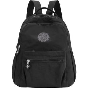 go-done MUKAITE 11L Mini fashion Backpack,Small Nylon Ladies backpacks,Women shopping Backpack(Small size) (Blk)