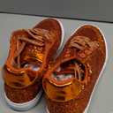 Jeekopeg Glitter Sparkly Fashion Sneakers Shoes Shiny Casual Shoes Bling Sequin Concert Low Cut Lace up Shoes (9 Women/7.5 Men)