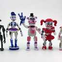 Toysvill Inspired by FNAF Sister Location Collection | Action Figures Toys (Set of 5 pcs), More Than 5 inches [Funtime Freddy Bear , Circus, Ennard, Ballora, Funtime Foxy], Fun Action Simulator