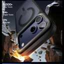 SUPCASE for iPhone 17 Pro Max Case with Camera Control Button (Unicorn Beetle Mag), [Compatible with MagSafe] [Built-in Kickstand] Slim Protective Magnetic Translucent Back Phone Case, Black