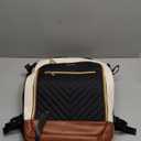 LOVEVOOK Large Travel Backpack for Women, TSA Carry on Backpack for Airplanes, 40L Personal Item Travel Bag for Women fits 17" Laptop,Waterproof Carry on Bag Airplane Approved with 3 Packing Cubes (Black - Beige - Brown)