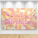 KatchOn, XtraLarge Pink Happy Birthday Banner - 72x44 Inch | Happy Birthday Banner For Birthday Decorations | Pink Party Decorations for Women, Girls | Bow Party Decorations