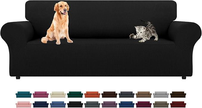 Black Sofa Cover With Zip