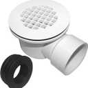 PVC 2''Side Outlet Drain Assemblyfor Low Profile Shower Drain Trap and Shower Base Drain.