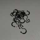 Shower Curtain Hooks, 12 Pcs Rustproof Metal Shower Curtain Rings,Free Sliding Double Shower Hooks for Shower Curtain & Liners, Shower Curtain Hangers for Bathroom Shower Curtain Rods Curtains (Black)