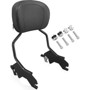 YHMOTO Detachable Sissy Bar Upright Passenger Backrest With Docking Hardware Kit Fit For Harley Low Rider FXLR Sport Glide FLSB S FXL S FXLTS ST FXLRST EL DIABLO FXRST 2018-2025 (Black)