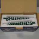 Koncifun 4 Pcs Christmas Tree Candles with Remote and Timer LED Flameless Taper Candles Christmas Tree with Snowy LED Candlesticks Battery Operated Candle for Christmas Decoration