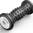 BESKAR Foot Massage Roller for Plantar Fasciitis Relief, Portable Reflexology Tool Pressure Point Massage Rollers, Deep Tissue Massages for Relieving Feet Arch Heel Pain, Myofascial Pain Syndrome (Carbon Black)