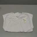 ANRABESS Womens Tops Cap Sleeve Crewneck Shirts Casual Ribbed Knit Slim Fit Ruched Summer Basic Tee Tank 2026 Trendy Clothes White Large