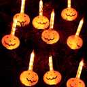 Halloween Pumpkin Bubble Lights String, 9.5Ft Orange Vintage LED Flashing Lights for Indoor Decor, Fairy Lights for Outdoor Bedroom Porch House Fall Party Decorations