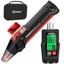 KAIWEETS Circuit Breaker Finder with LCD Display, GFCI Outlet Tester, Electrical Circuit Tracer Tool with NCV Test & Flashlight, Includes Carrying Case - KT301