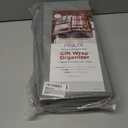 Christmas Wrapping Paper Organizer Storage, with Straps & Pockets, Gift Wrap Organizer Bag for Christmas Decorations, Fits Upto 24 Rolls, Underbed Storage for Holiday Decoration, (Gray)