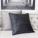 Homey Cozy Velvet Decorative Pillow, 20"x20", Ecru