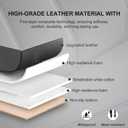 BOPUOVRE Car Seat Cover for Luxury & Comfort - PU Leather, Anti-Slip, Full Wrap Protection with Storage Pocket for Bottom Cushion - Universal Fit for 95% of Vehicles (Black,1 Piece)