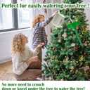 Christmas Tree Watering System, Large 5.5" Dia Christmas Tree Watering Funnel with 5feet Long Hose Xmas Tree Watering Device Easy Assembly Plant Watering Tool for Indoor Outdoor Xmas Tree(Green) (1 Set/Green)