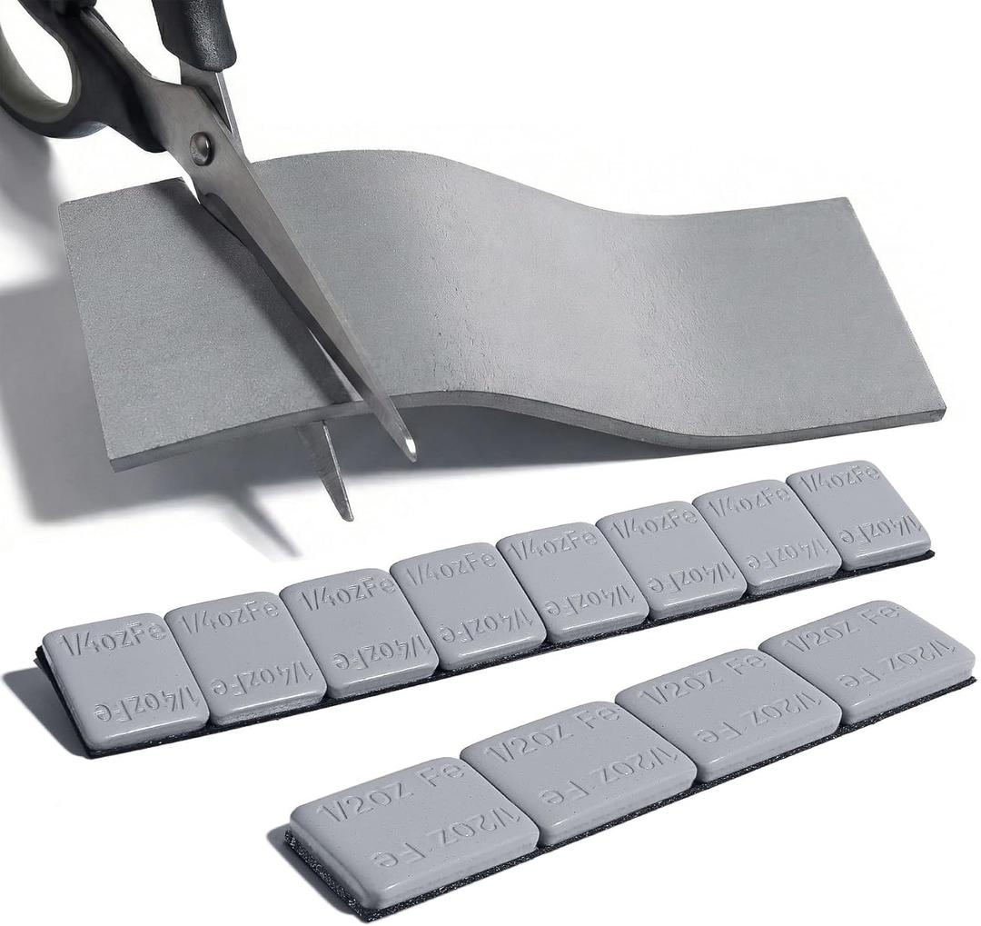 DZrudun Pinewood Car Weights Kit-7oz Total(4oz Derby Car Weights + 3oz Flexible Strip)-Pine Derby Weights, Adjust The COG,No Drill Stick-On Derby Weights,Easy Peel-And-Stick Installation for Max Speed