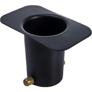 Monarch Rain Chains Gutter Adapter Standard Adapter with Brass Bolt for Chain Installation, Aluminum Black Rain Chains for Gutters Mount, Rust-Resistant Drainage Mount for Roof Downspout Chain