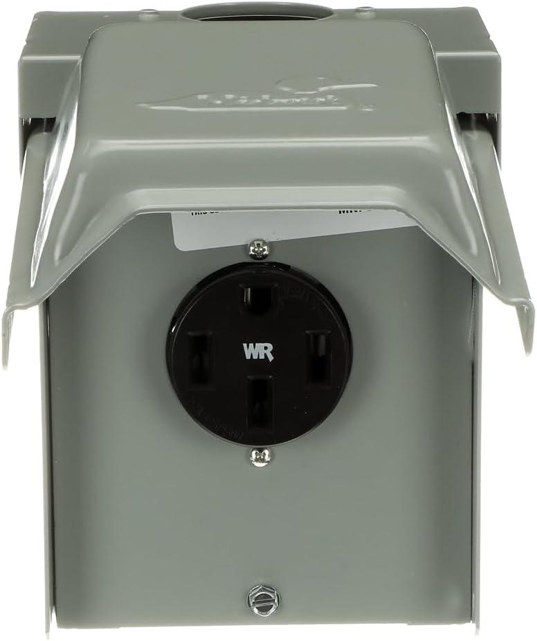 MIDWEST U054P • Weatherproof Temporary RV Outlet • 50A 14-50 RWR • Power Supply • Volts AC: 120/240V • Fully Compliant