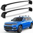 KINGGERI 220lbs Roof Rack Cross Bars Fit for Jeep Grand Cherokee L 2021-2026 & Grand Cherokee 2022-2026, Heavy Duty Aluminum Roof Rails Crossbars Carrier Bag Luggage Rails Kayak Skiboard (2022 UP (OEM Version))