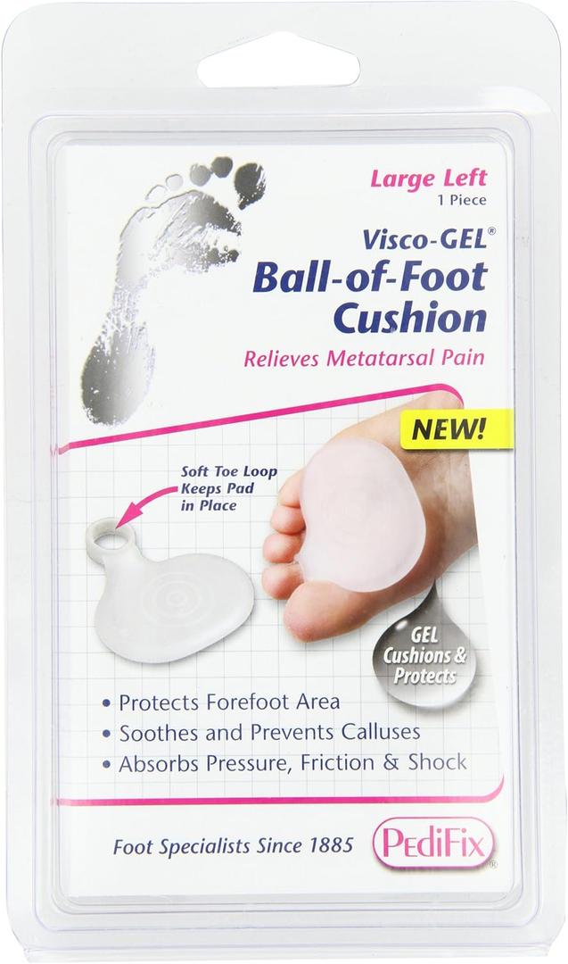 PediFix Visco-gel Metatarsal Pad with Toe Loop, Large Left (Large (Pack of 1))