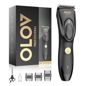Hair Clippers for Men, Cordless Hair Clipper Kit, Rechargeable Hair Clippers for Family, Black
