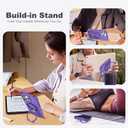 TIANLI Designed for iPhone 12 Pro Max/13 Pro Max Case with Magnetic Invisible Ring Stand [Compatible with Mag-Safe] [Military Drop Protection] Shockproof Anti-Slip Cover for Men Women,Purple