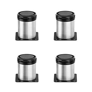 Owfeel Stainless Steel Furniture Legs Adjustable Metal Desk Feet Office Table for Home DIY Projects TV Stand Bench Dining Board Desk Sofa Couch Chair Cabinet Pack of 4 (5cm)