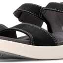 Eastland Women's Longwood Slide Sandal (8, Black)